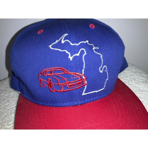 Michigan Baseball Trucker Hat red/ white/ blue - Picture 4 of 8